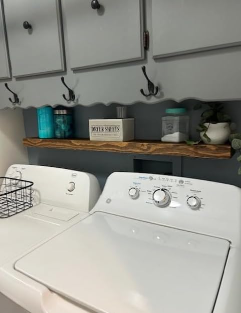 joelsantiques 60 Inch Wooden Floating Shelves for Wall - 60x6x2 in - Made of Natural Wood - Long Heavy Duty Rustic Wall Shelves for Bedroom - Perfect for Living Room, Kitchen - Medium Brown