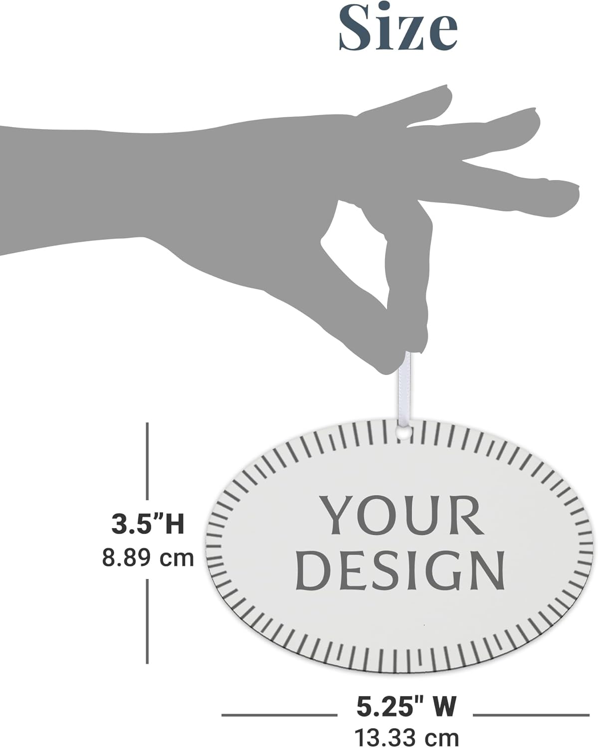 Let’s Make Memories Personalized Christmas Ornament - for Family - 2024 Christmas Ornament - Wood - Oval - 2–6 Names - Heartstrings