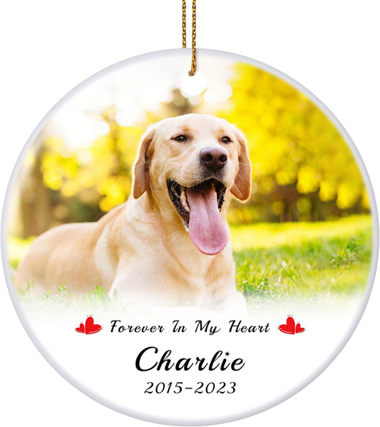 Personalized Pet Memorial Gifts, Custom Photo, Name & Dates, Dog Memorial Gifts for Loss of Dog, Cat, Customized Sympathy Keepsake Ornament 2025