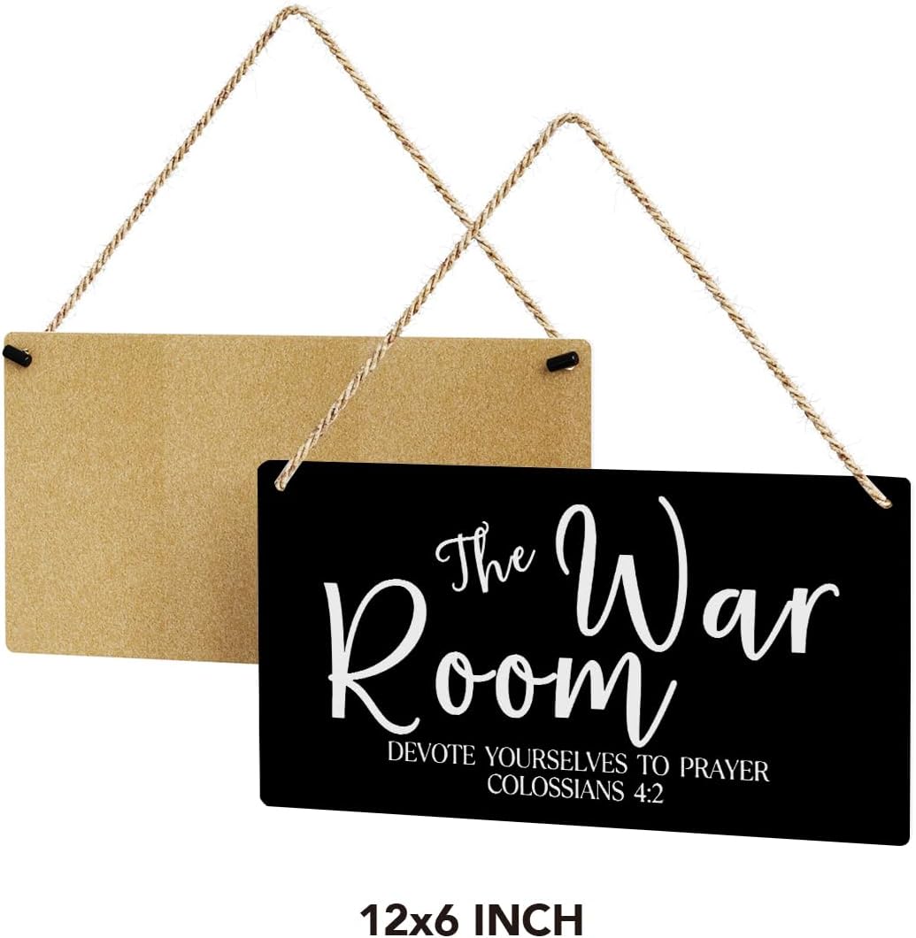 Black Decor Rustic War Room Decor Christian Bible Verse Wood Decoration Sign Regalos Cristianos Para Mujer Scripture Printed Wood Sign Wall Art Religious Gifts Faith Based Gifts