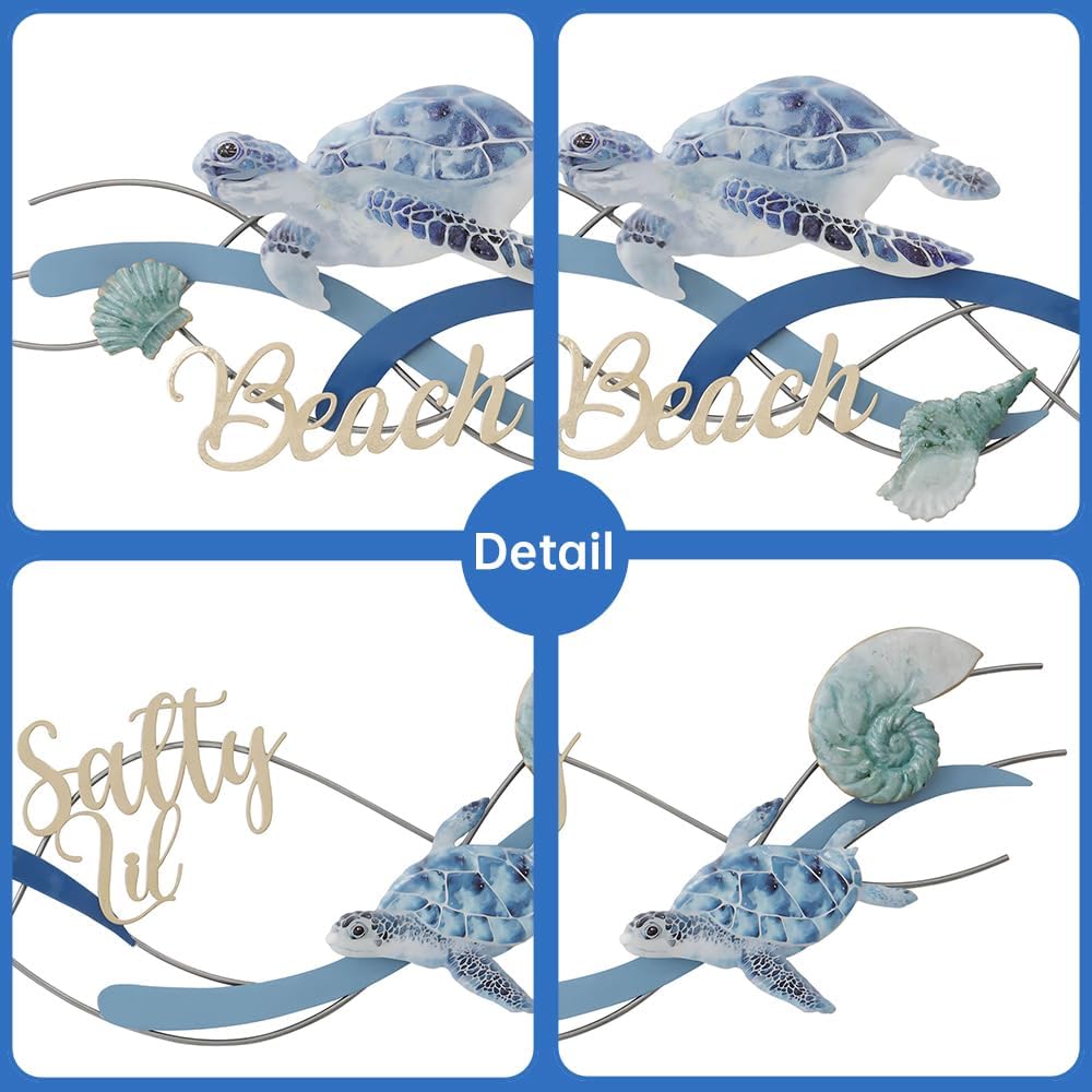 Metal Geometric Round Wall Art Abstract Metal Wall Decor for Living Room, 3d Modern Orange Circle Large Wall Art Circular Wall Decor Hanging Wall Sculptures Artwork for Outdoor Bedroom (Turtle)