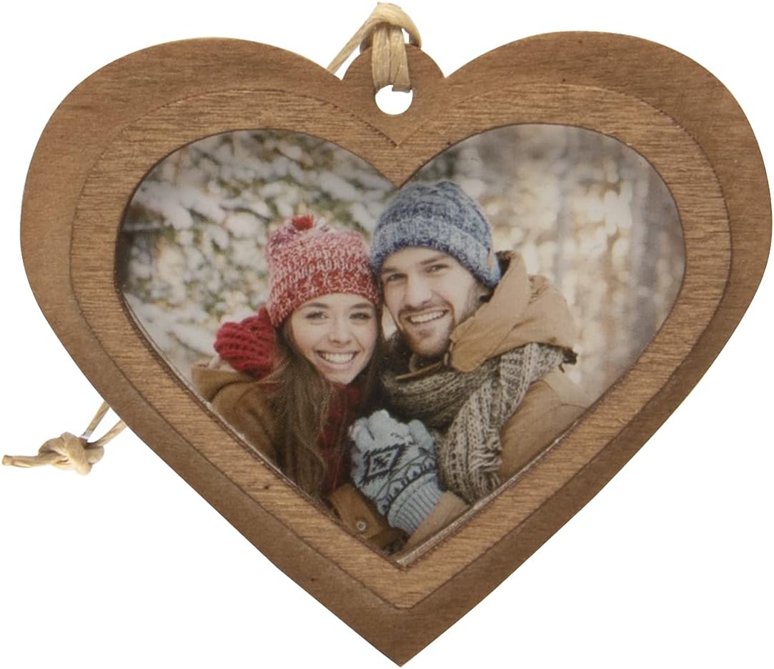 Wood Heart-Shaped 2.25" x 1.75" Photo Ornament - Pack of 100