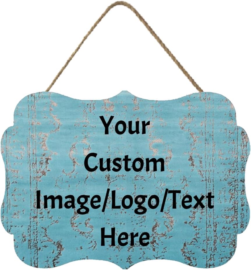Personalized Custom Wooden Signs with Any Text Name for Home Door Man Cave Bar Family Farmhouse Decorative Home Kitchen Rustic Wall Decor