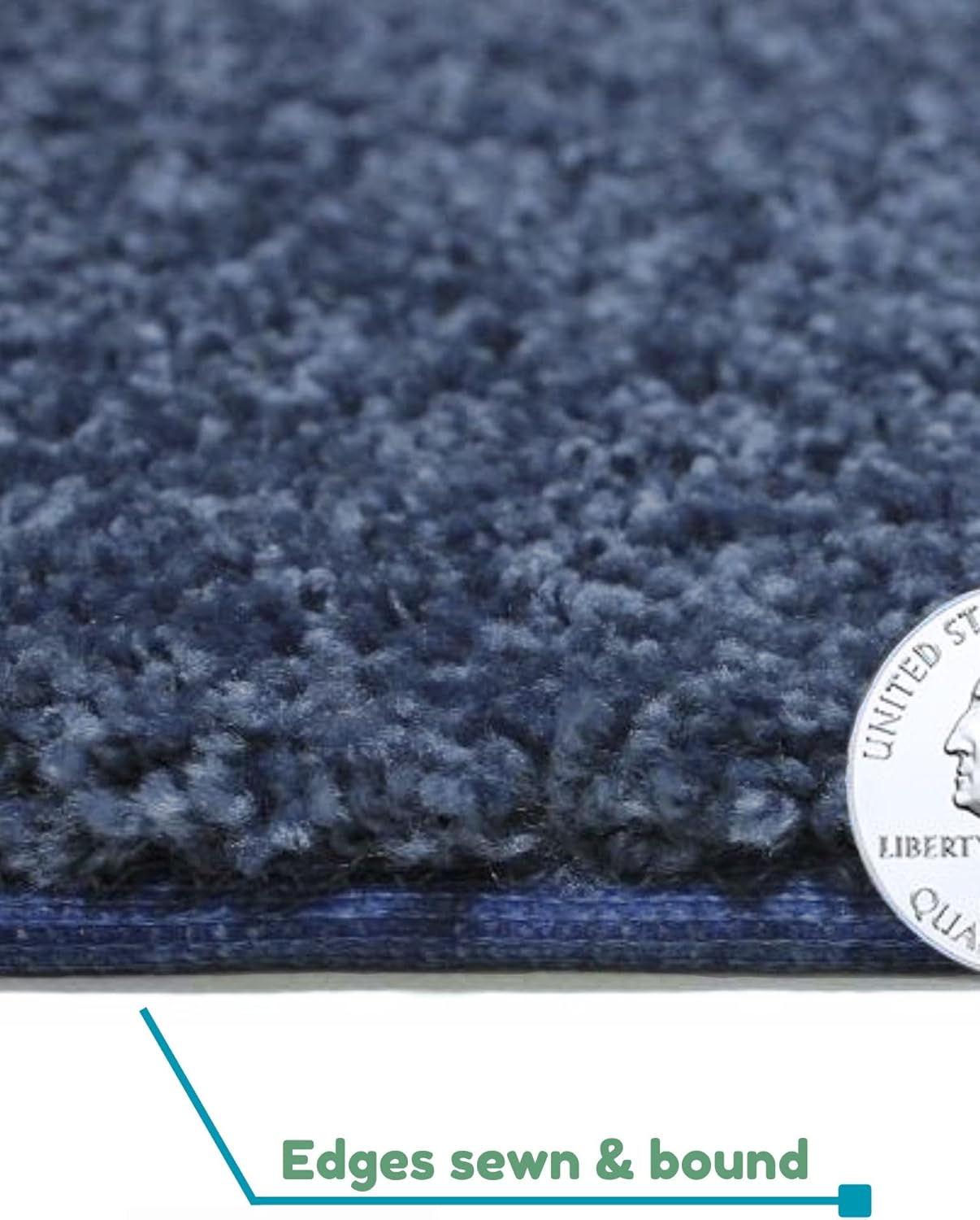 KOECKRITZ Soft and Colorful Kids Classroom Area Rugs (Passes Flammability Pill Test) Many Sizes and Bright Colors to Select from (4' x 6', Navy)