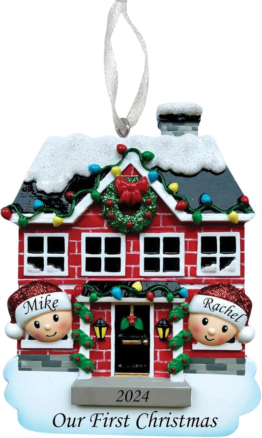 2025 Family Christmas Ornament – Personalized Ornament for Families – Custom Family Ornament – Holiday Tree Decoration Keepsake Gift (Family of 2)