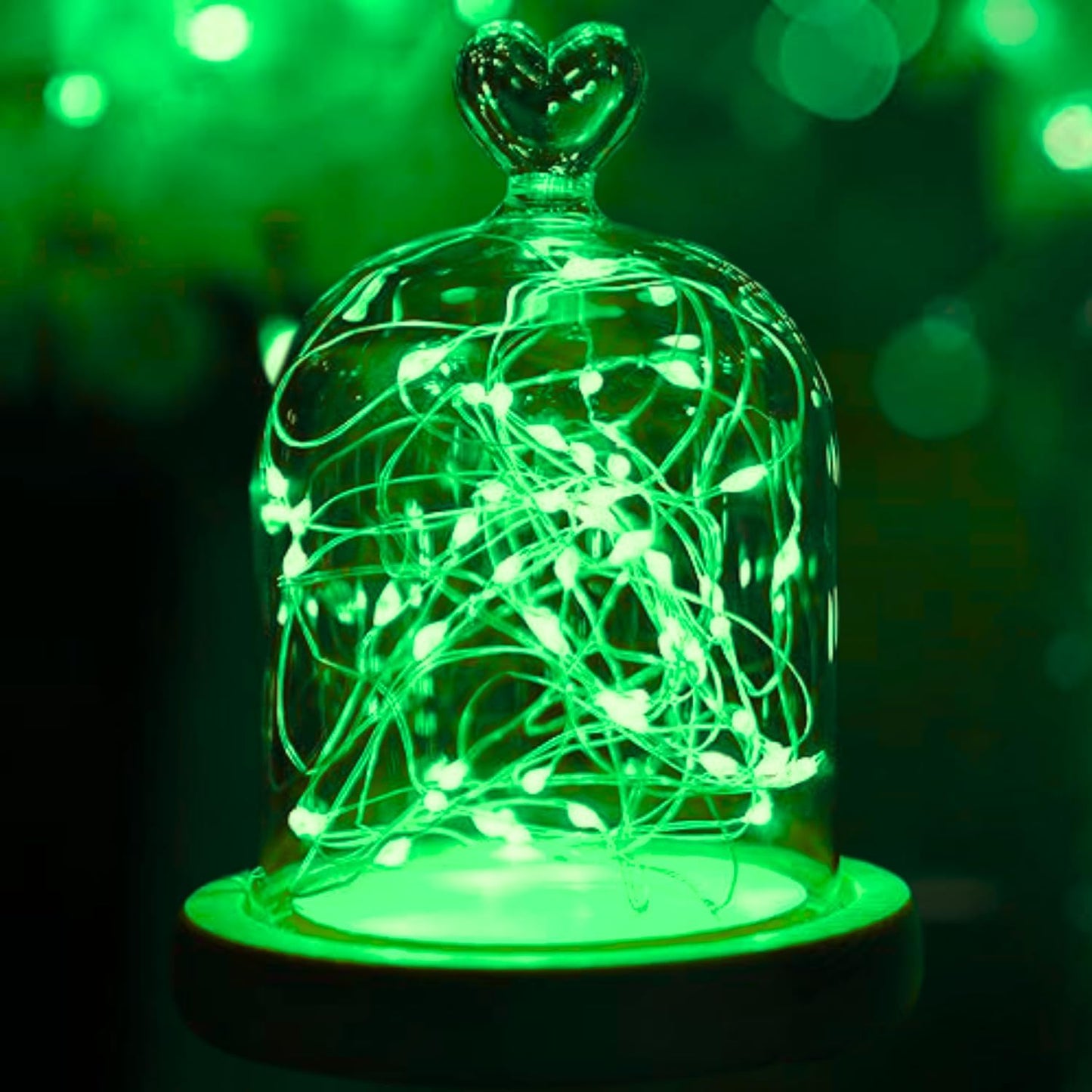 TenSteed Fairy Lights Battery Operated Twinkle Lights with Multicolor Changing, 50 LED, 16.4Ft Silvery Copper Wire, Remote Included. Perfect for Party, Wedding, Christmas Décor - 2 Pack