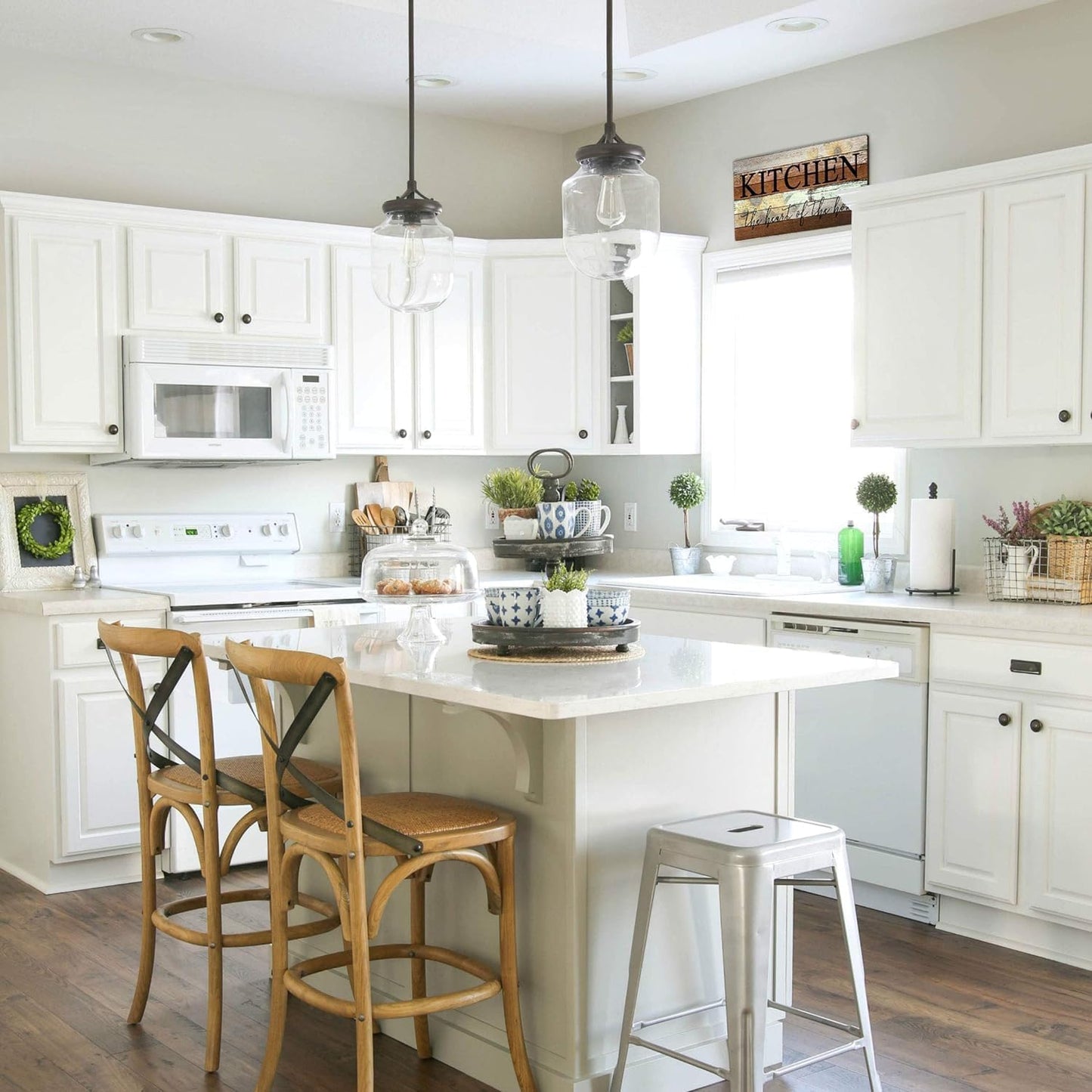 This Is Us Sign, Our Life Our Story Our Home Sign, Farmhouse Family Wooden Wall Decor for Living Room Bedroom (This Is Us) 6x16 Inch