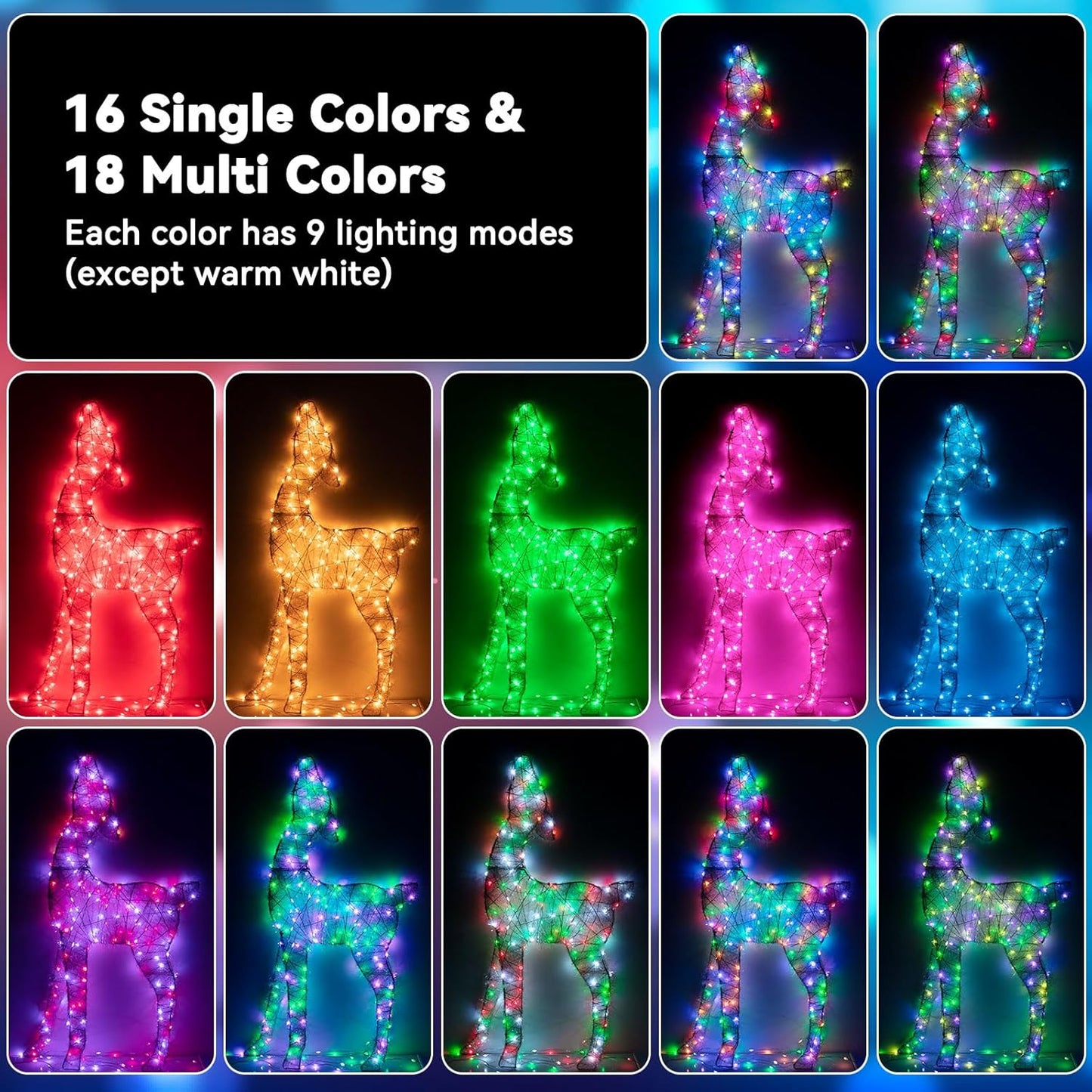 LitHome 300LED 99FT Led Fairy Lights Plug in, Color Changing Fairy Lights with Remote, 9 Modes Led String Lights Indoor Dimmable, Fairy String Lights for Fall Halloween Christmas Bedroom Dorm Decor