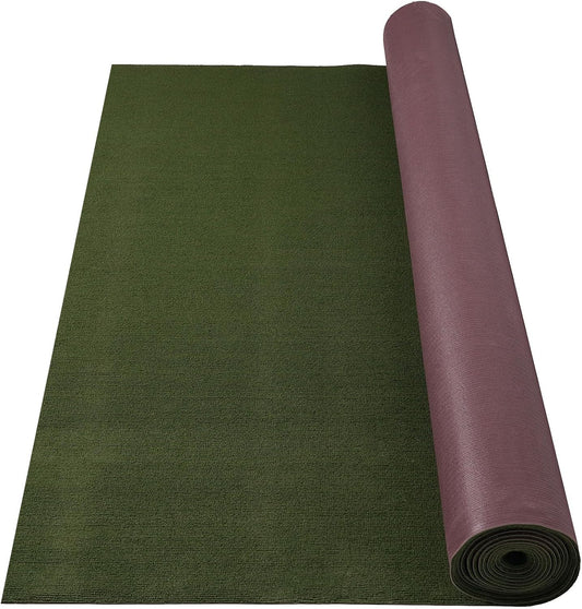 Marine Carpet,6 FT x 10 FT Olive Green Indoor Outdoor Carpet 0.2" Thick with Water-Proof TPE Backing, Non-Slide for Home, Patio, Porch, Deck