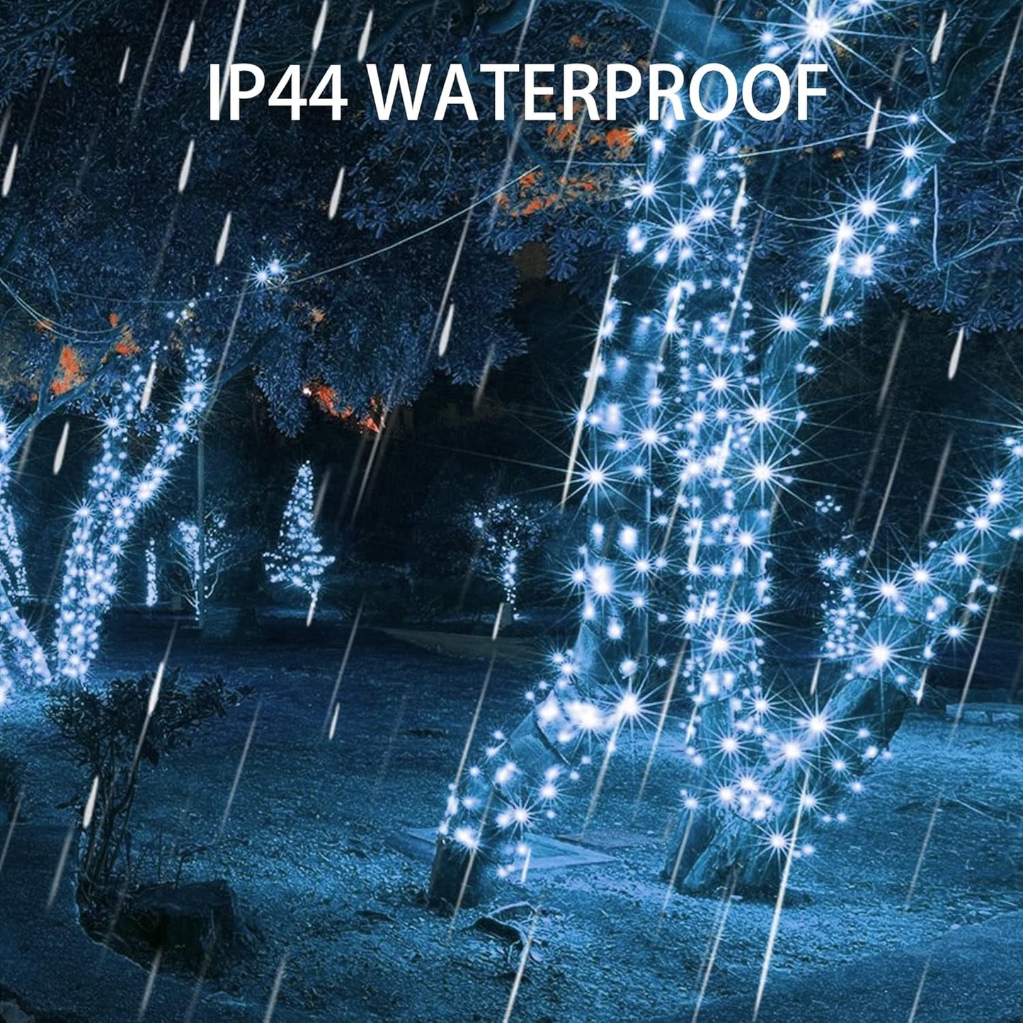 Dazzle Bright 66FT 200 LED Christmas Lights, Christmas String Lights Plug in with 8 Modes, Waterproof Christmas Decorations for Xmas Indoor Outdoor Party Home Tree Decor, White