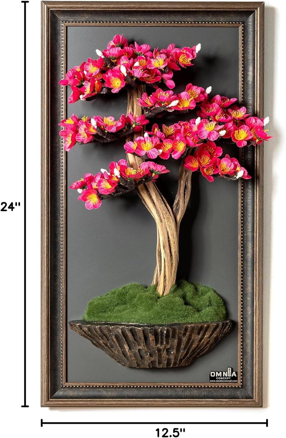 Generic Bonsai Art Life Tree Tableau - 21 - Handmade Portrait, Wall Art, Decor, Decoration, Wallboard