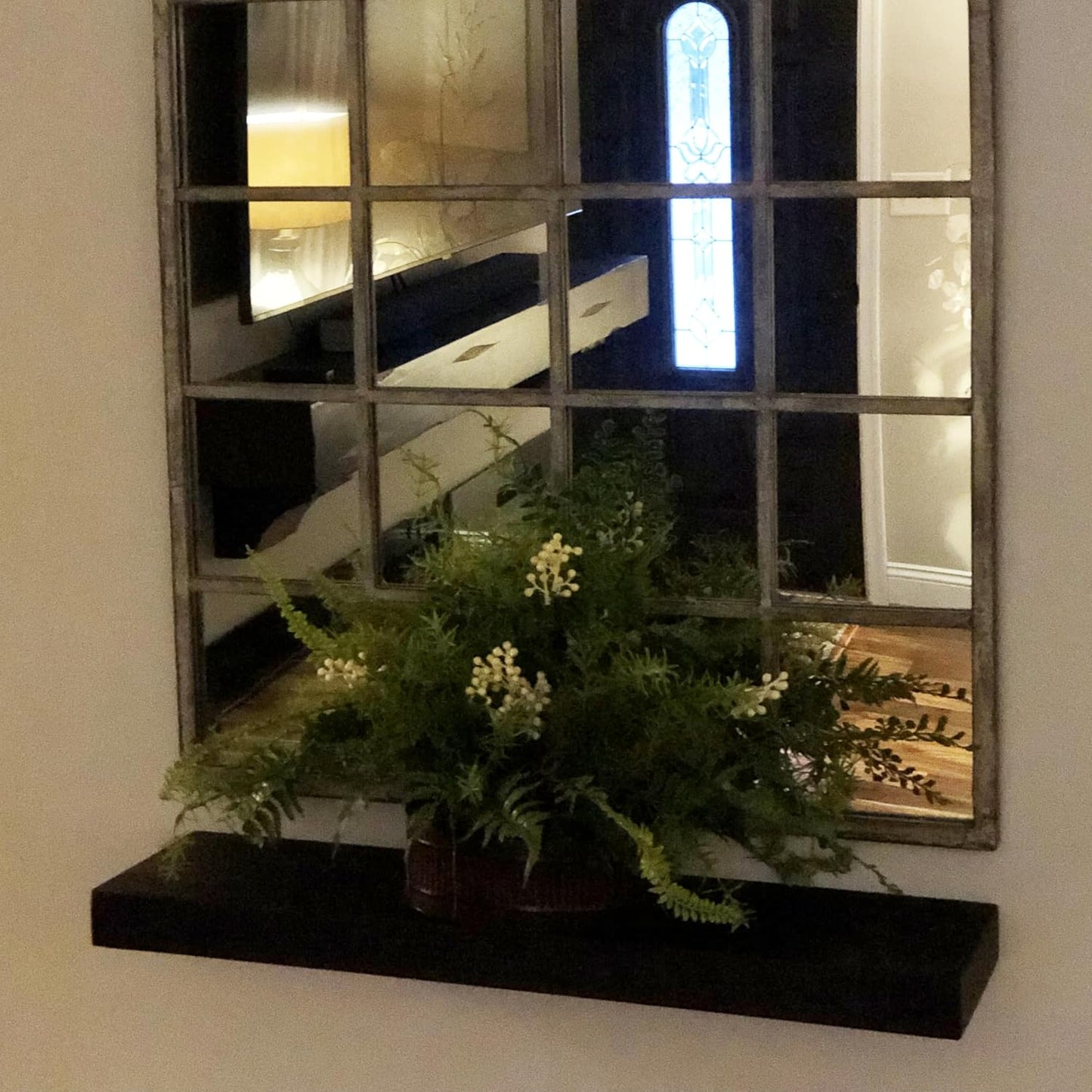 joelsantiques - 36 Inch Wooden Floating Shelves for Wall - 36x8x2 in - Made of Natural Wood - Heavy Duty Rustic Wall Shelves for Bedroom - Perfect for Living Room, Kitchen - Black