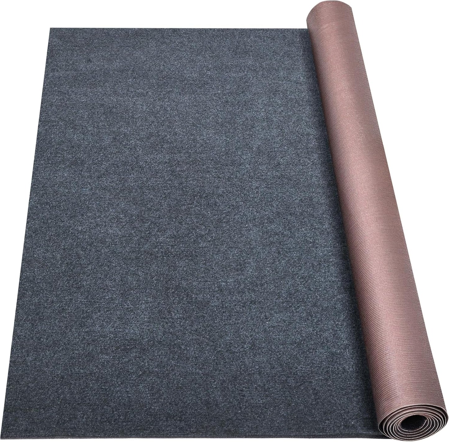 Marine Carpet,5 FT x 25 FT Dark Gray Indoor Outdoor Carpet 0.2" Thick Boat Carpet with Water-Proof TPE Backing, Non-Slide Outdoor Marine Carpet Roll for Home, Patio, Porch, Deck