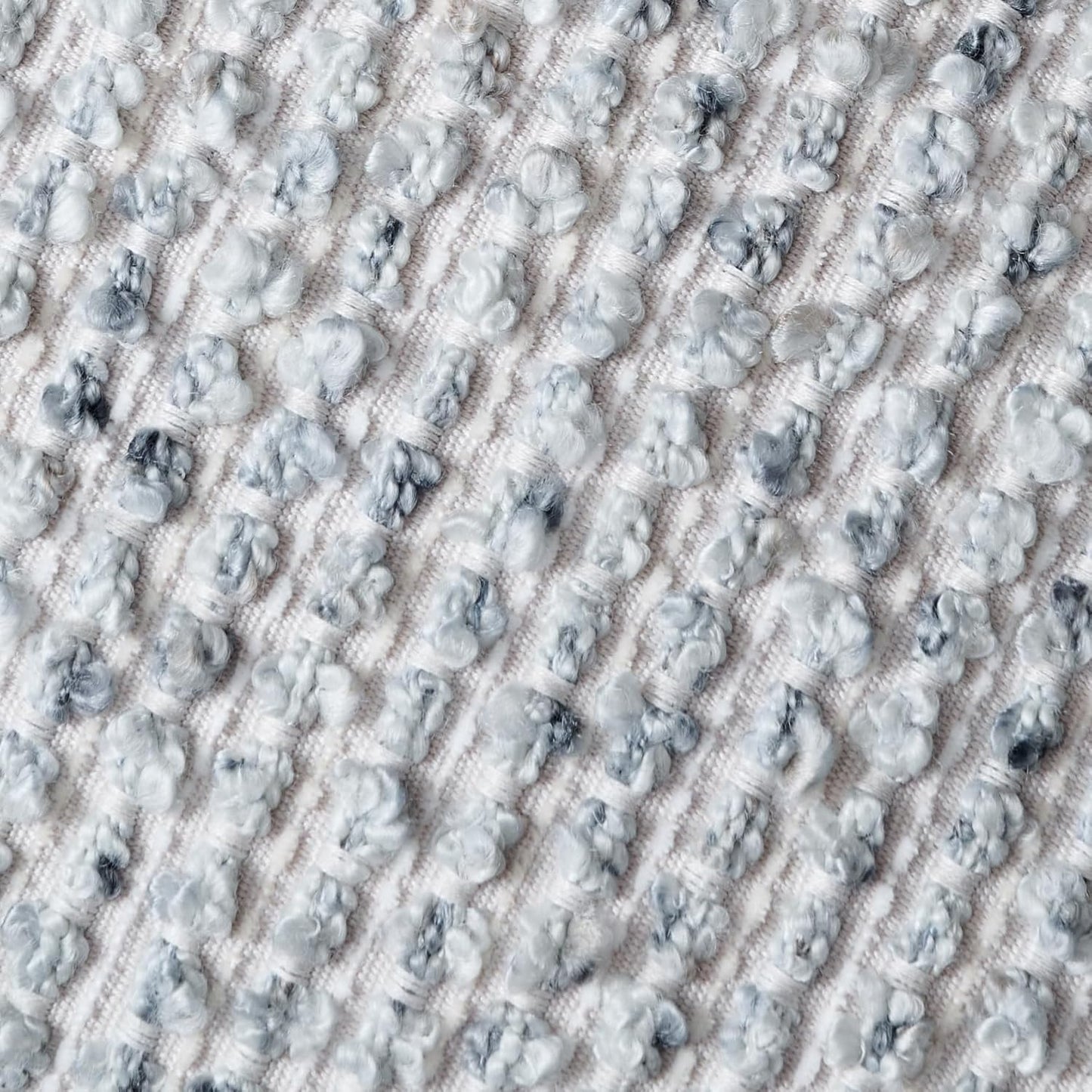 Striped Throw Pillow Covers 22x22 Set of 2 Blue Textured Boucle Chic Morden Boho Accent Farmhouse Square Decorative Couch Pillow Covers for Home Decor Bed Sofa Living Room