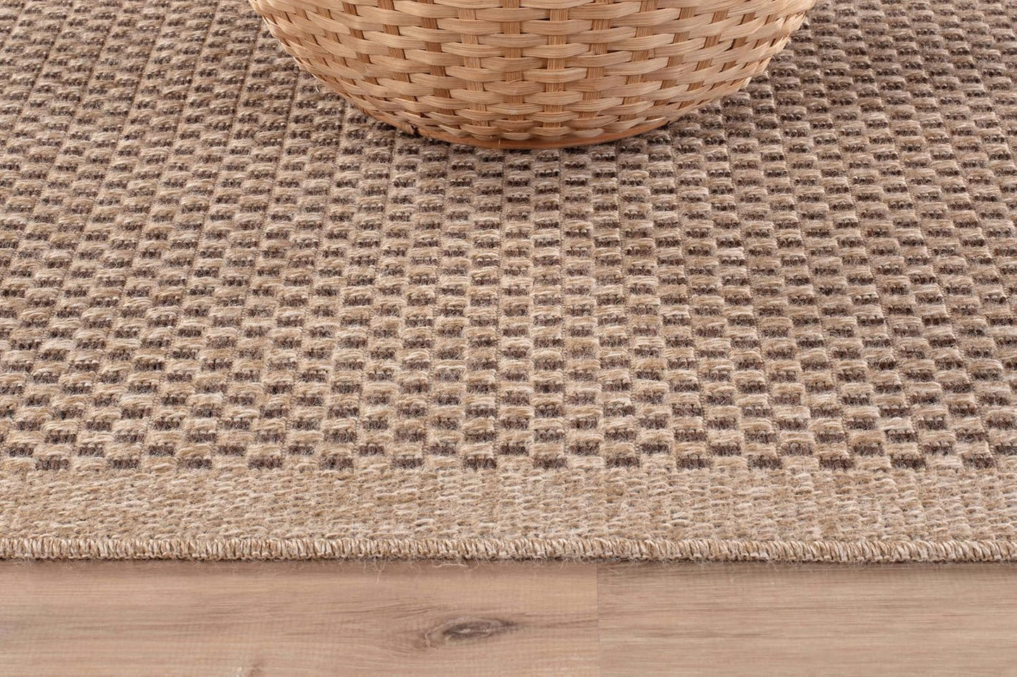 CAMILSON Easy Jute Rug 10x14, Indoor Outdoor Natural Color Fiber Area Rugs for Living Room Patio and Kitchen Rug, Sisal Boho Woven Design, Easy-Cleaning, Washable Outside Carpet Alfombras (10 x 14)